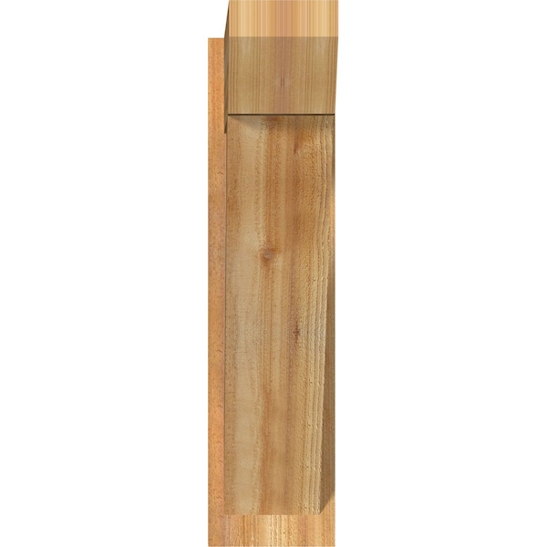 Traditional Slat Rough Sawn Outlooker, Western Red Cedar, 8W X 28D X 32H